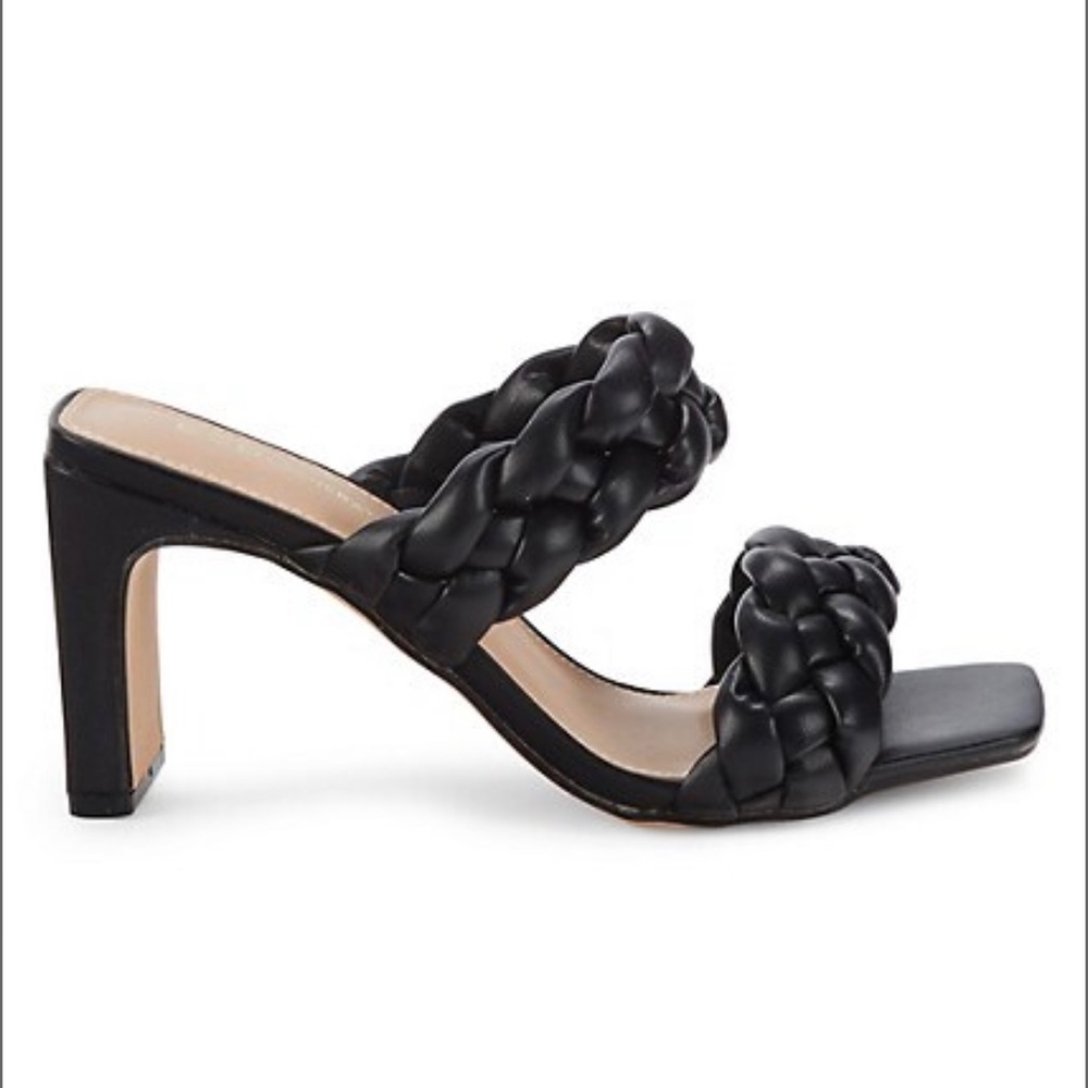 BCBG Braided Finna Block Heel Sandal size 6.5